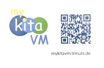 Sie sehen ein Bild mit einem QR-Code zur Kita-Anmeldung